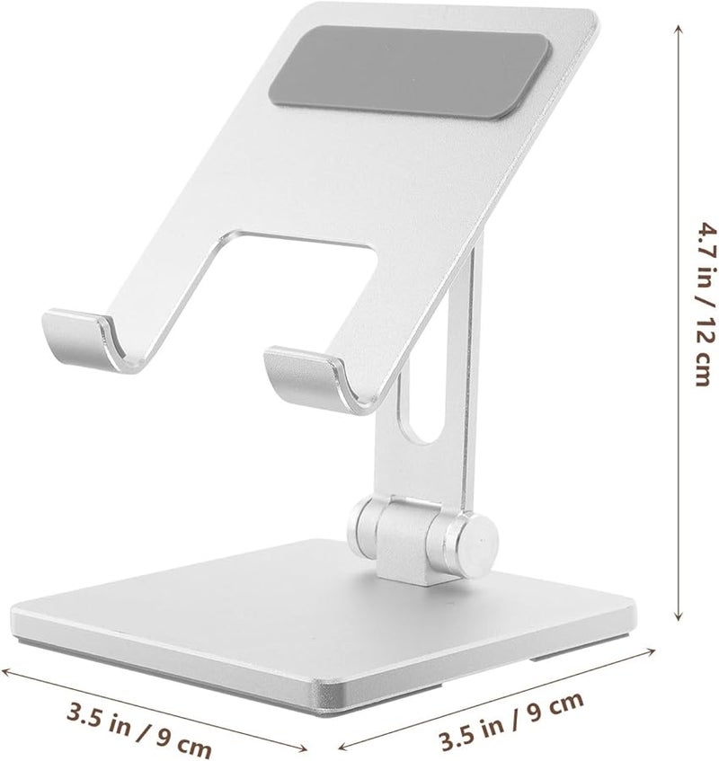 Adjustable Foldable Metal Tablet Stand Multi Angle Portable Desktop Holder - Image 2